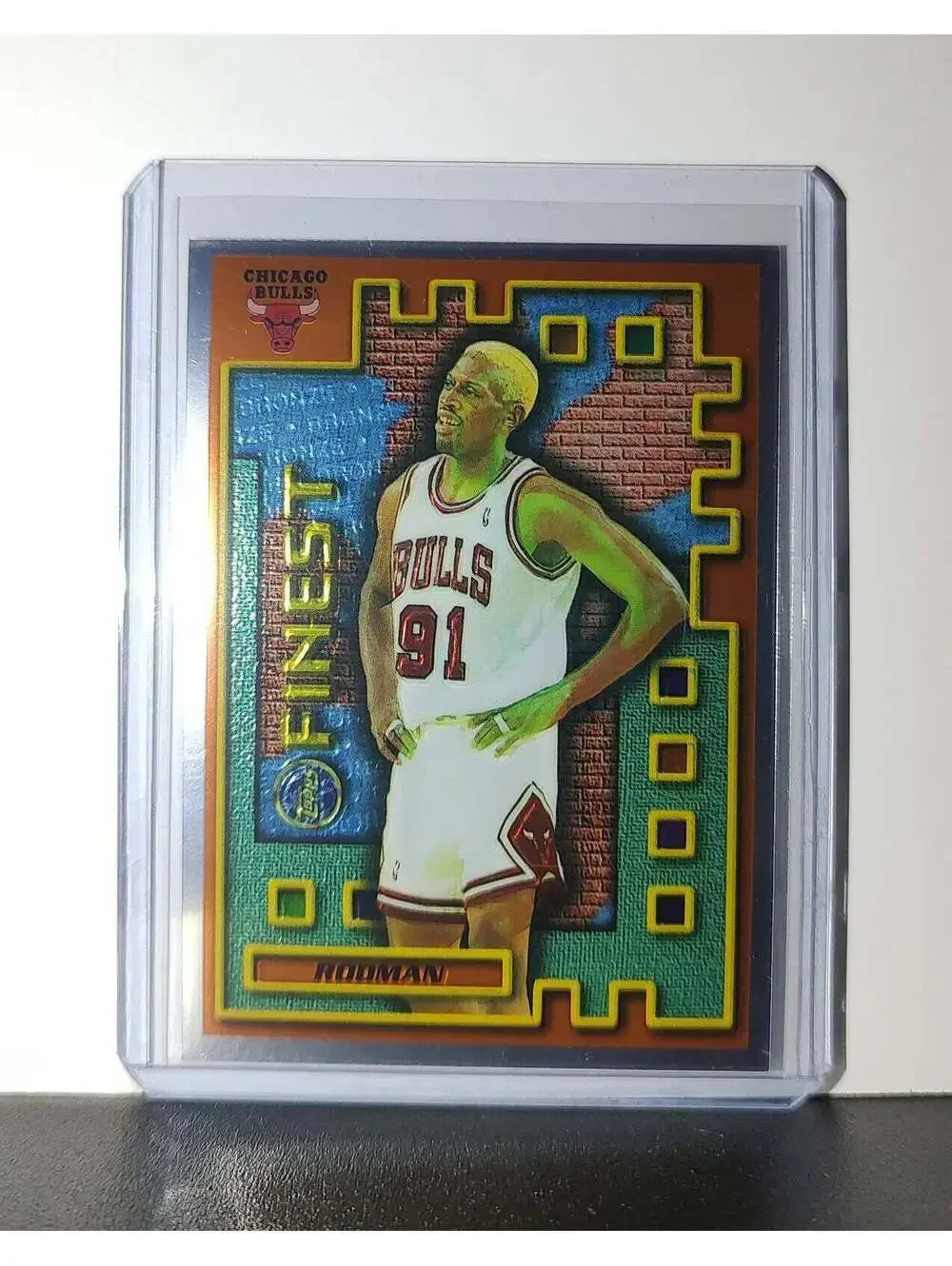 Dennis Rodman 1995-96 Topps Finest NBA #M24 Mysterly Bulls